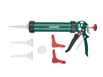 Pistol silicon, cu accesorii