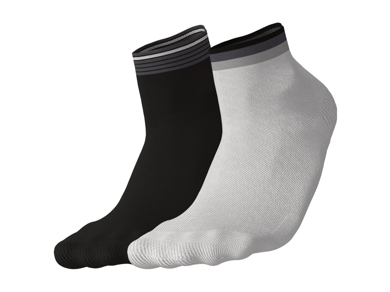 A pair of CRIVIT adults’ white & black cycling socks