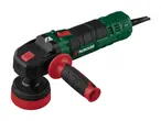 A Makita right-angle grinder with a polishing pad.