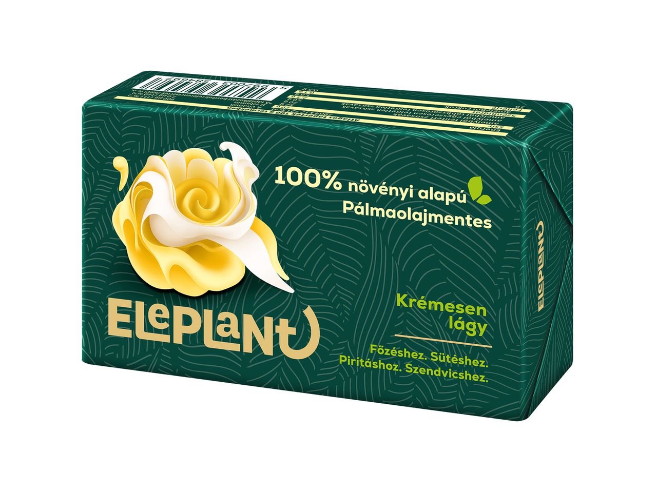 Eleplant vaj: 100% növényi alapú, pálmaolajmentes, krémes és finom.