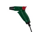 Pistola per innaffiare a pressione con impugnatura verde e dettaglio rosso.