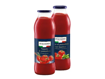 Italiamo Passierte Tomaten/Tomatensauce mit Basilikum