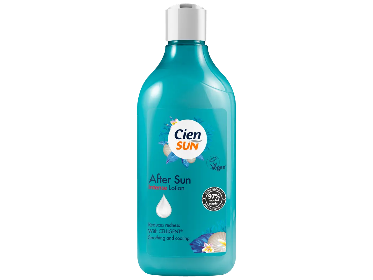 Loțiune Cien SUN After Sun Intense, calmantă și răcoritoare.