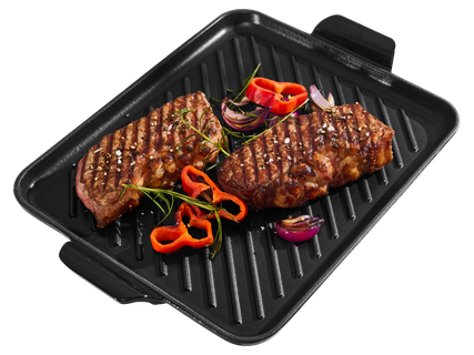 Prémium öntöttvas pizzasütő- / grillezőlap