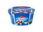 Embalagem de Milbona Mini Mozzarella com tomate cereja e manjericão, Nutri-Score C.