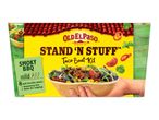 A mild smoky BBQ taco boat kit containing 8 soft tortilla boats, seasoning, and salsa.
