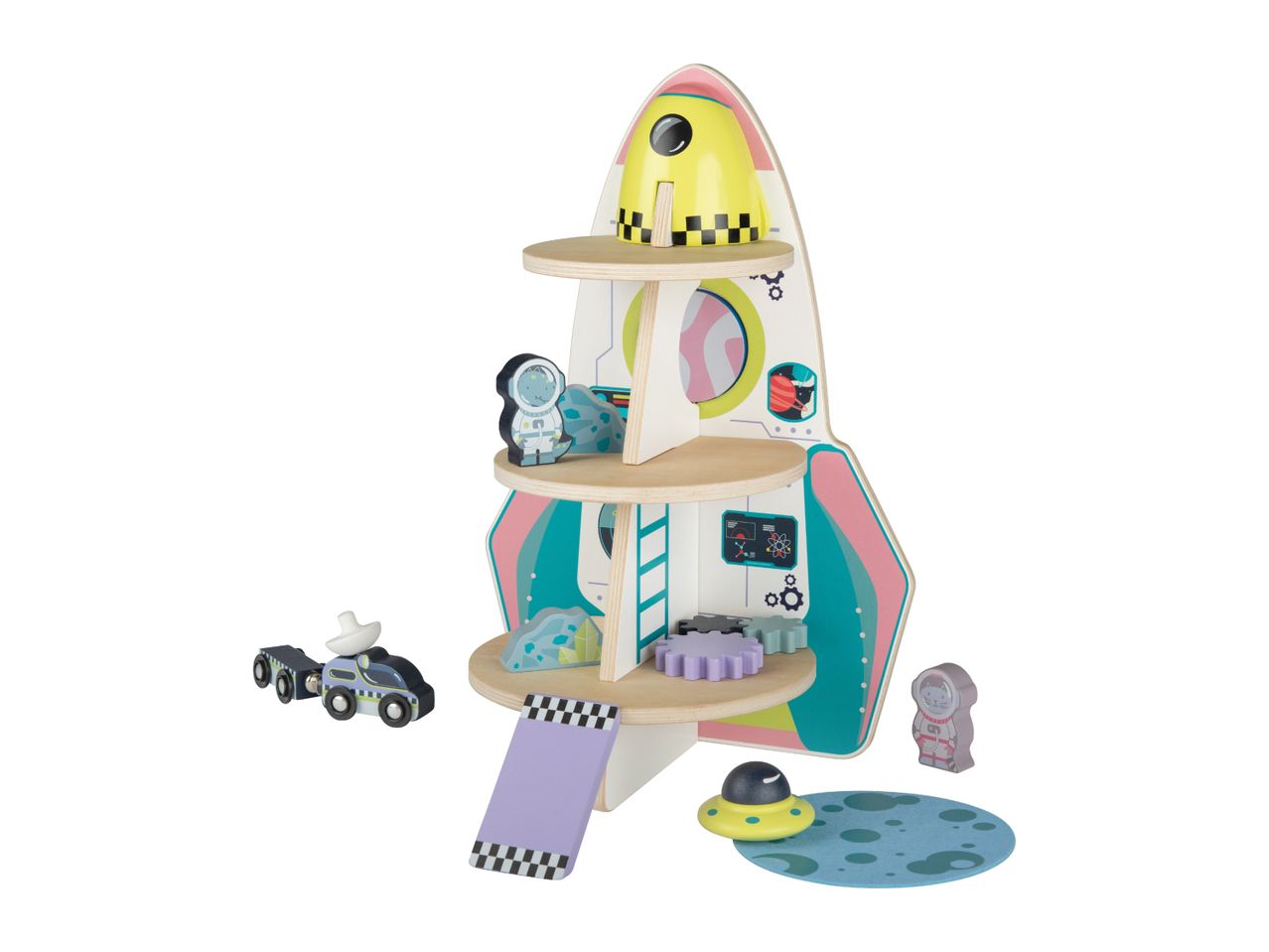 Playtive Wooden Rocket - 10 Pieces