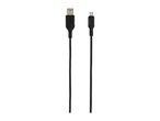 Black USB-A to Micro-USB charging and data cable