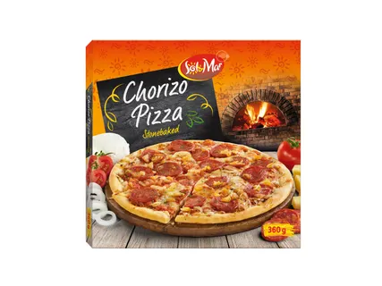 Chorizo pizza