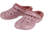 Pink Esmara women's clogs with fluffy lining.
