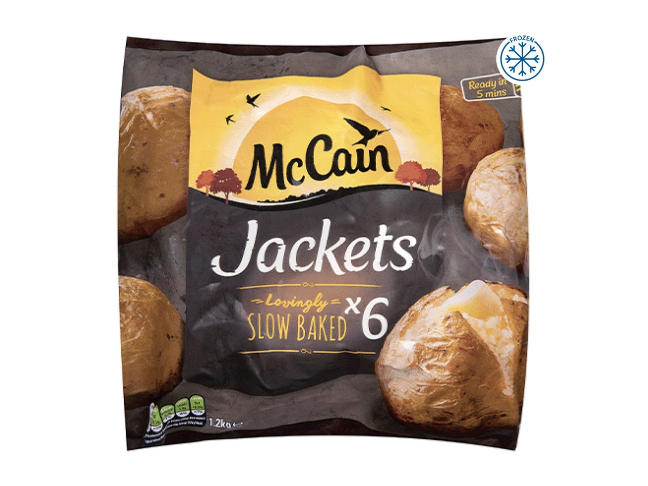 McCain Jackets frozen slow-baked potatoes, 6 count, 1.2kg