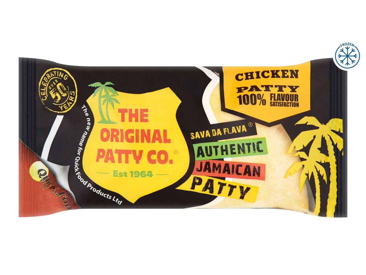 The Original Patty Co. Chicken Patty, authentic Jamaican patty.