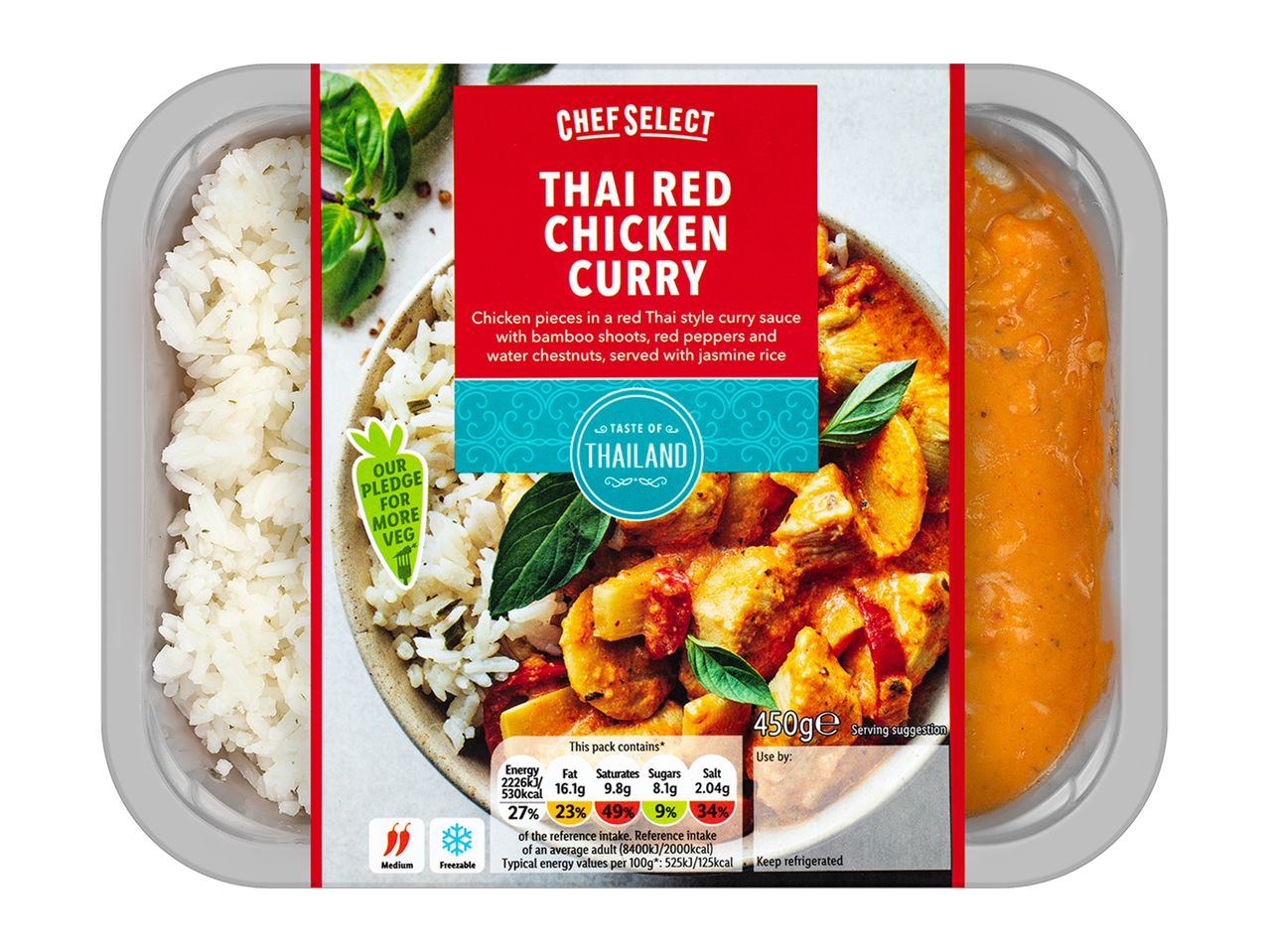 Chef Select: Thai Red Chicken Curry with rice.