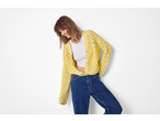 Cardigã de malha amarelo e jeans ESMARA para mulher