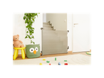 Badabulle Safe retractable baby gate at the bottom of stairs
