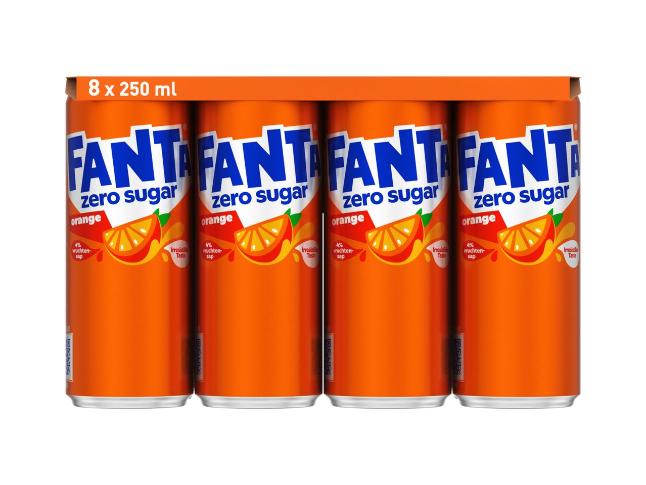 Ga naar volledige schermweergave: 8-pack Fanta orange zero - afbeelding 1