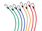 ULTIMATE SPEED® Bungee Cord Set with colorful cords and black hooks
