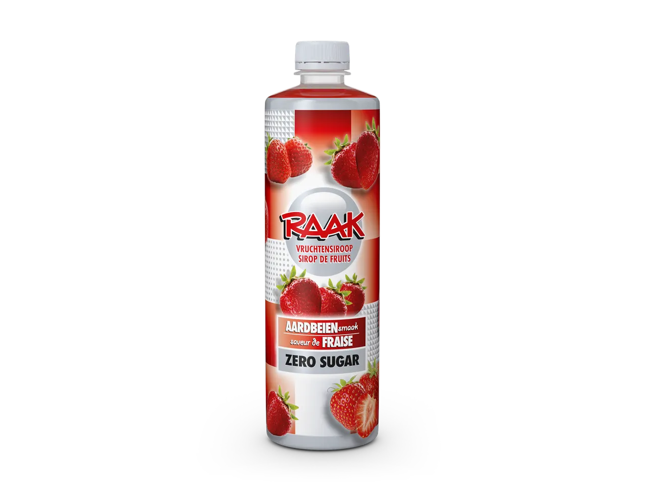 Raak zero sugar aardbeien vruchtensap