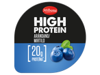 Iogurte Milbona High Protein com mirtilos, 20g de proteína.