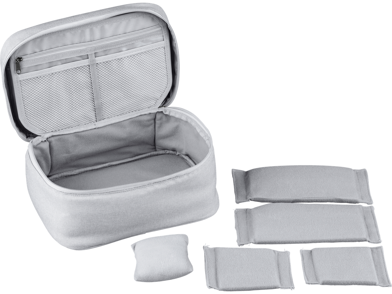 Crelando® siuvimo reikmenų krepšys su skyriais ir nuimamais pertvaromis