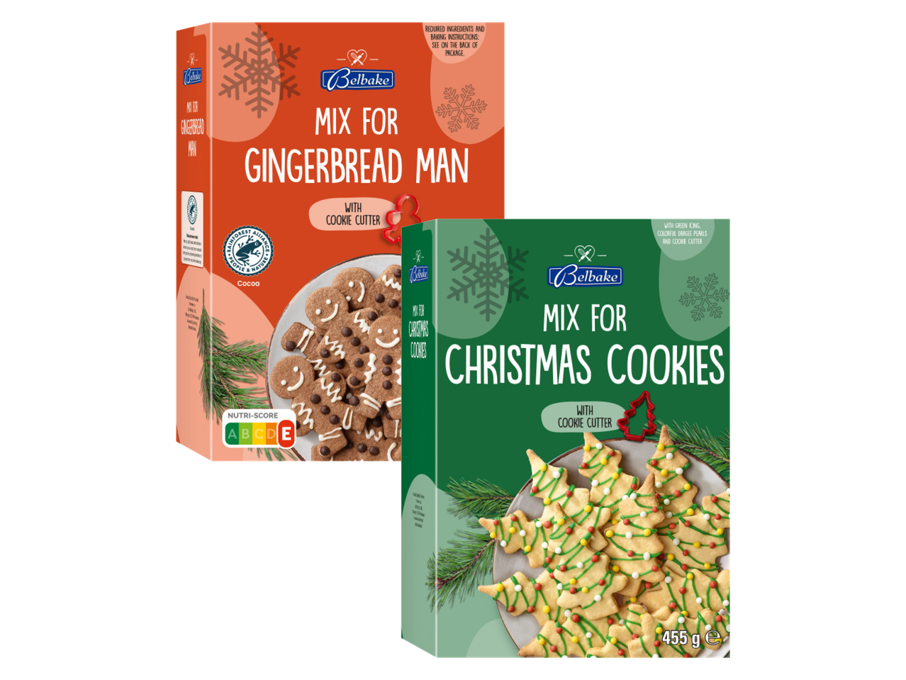 Belbake piparkūku un Ziemassvētku cepumu maisījumi ar formiņām.