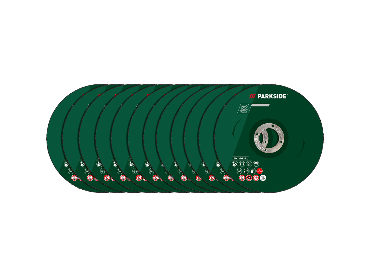 Stack of Parkside cutting discs