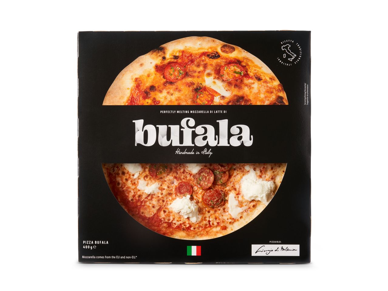 Ga naar volledige schermweergave: Ambachtelijke pizza Latte di Bufala - afbeelding 1