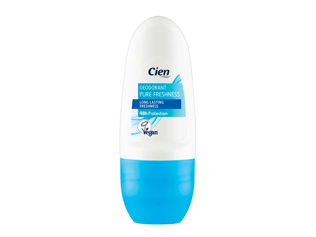 Deodorant Cien, prospețime pură, vegan.