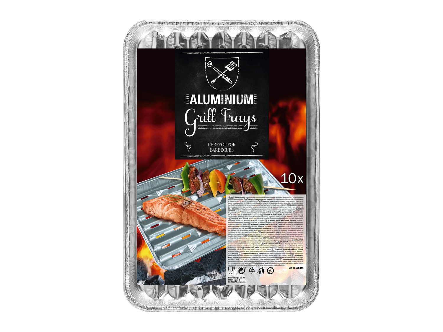 Aluminium grillschalen