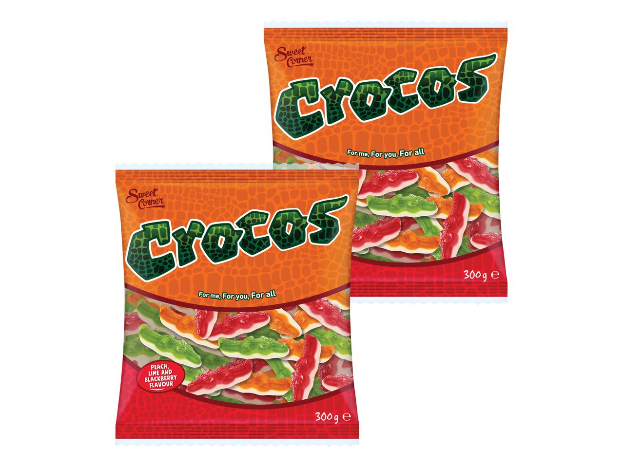 Dve vrečki sladkarij Crocos.