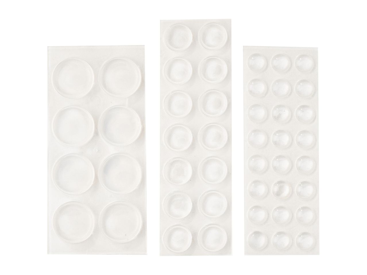 Three sheets of adhesive-backed craft circles and shapes.