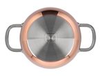 SilverCrest copper-colored pot with stainless steel base and handles