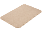 Livarno Home Bath Mat, beige, rectangular with rounded corners
