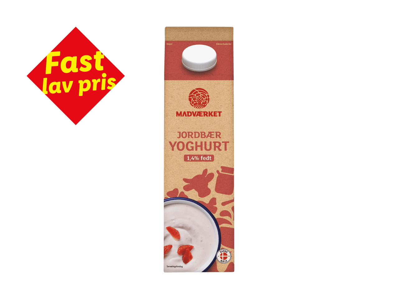 Frugtyoghurt med jordbær
