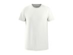 White men's short-sleeved t-shirt with a round neck