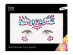 Cece Beauty self-adhesive face jewels in teal and pink.