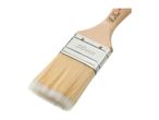 A paint brush with a wooden handle and metal ferrule, showing 50mm size and FSC certification.