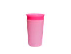 Pink cup with a lid.
