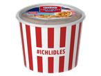 Balde de frango frito McEnnedy da Lidl com molhos curry e agridoce.