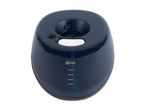 Dark blue humidifier or aroma diffuser with a white button and a 'max' fill line indicator.