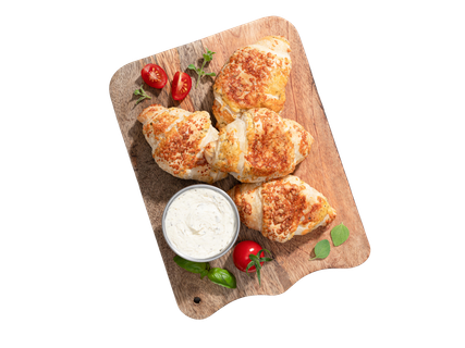 Sajtkrémes zöldfűszeres tekercs