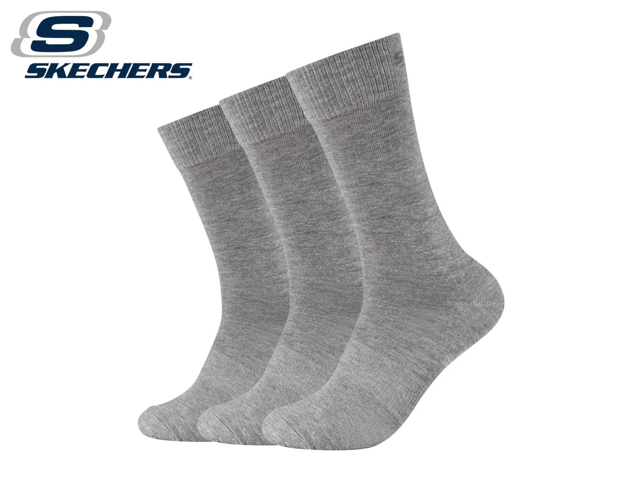Go to full screen view: Skechers High Socks - 3 pairs - Grey - Image 1