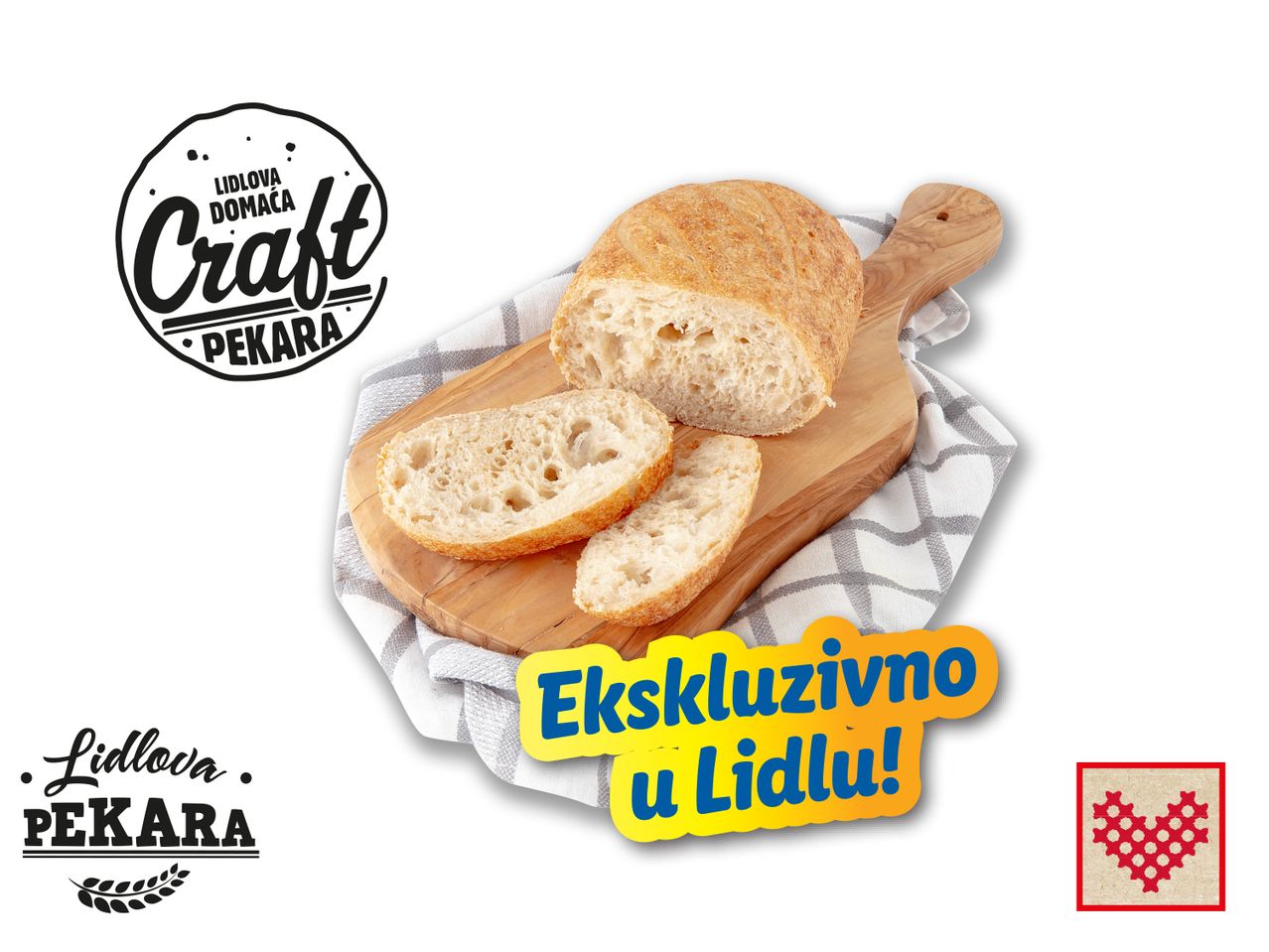 Lidl-ova Craft pekara: kruh na drvenoj dasci, ekskluzivno u Lidlu!