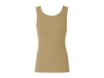 A beige women's camisole.
