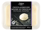 Deluxe Witte Chocolademousse in een doorzichtige plastic verpakking, 400g.