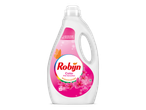 Wasmiddel voor gekleurde was met langdurige geursensatie en roze bloemen.