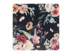 Adhesive wall hook with a dark floral pattern