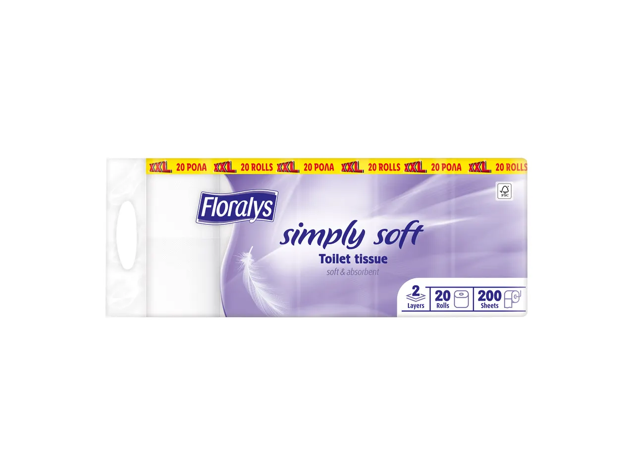 Μια συσκευασία χαρτομάντηλα Simply Soft της Tempo.