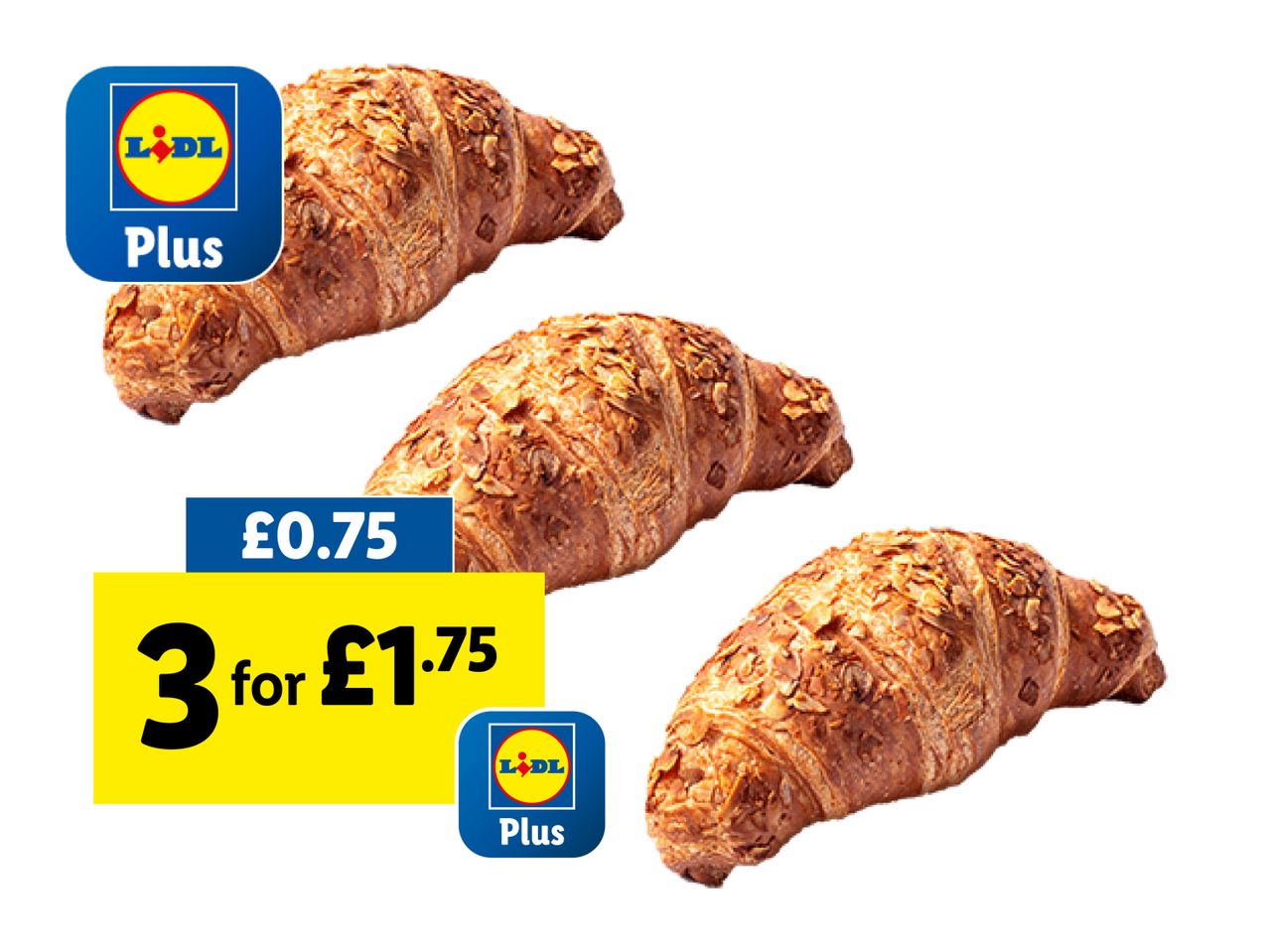 Go to full screen view: In-Store Bakery Almond Croissants - Image 1