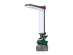 Cordless LED work light with adjustable arm and battery pack